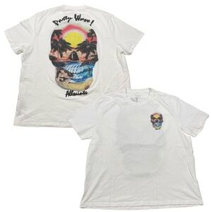 ALLSAINTS “Party Wave” Size XXL White Tee (Retail $90)
